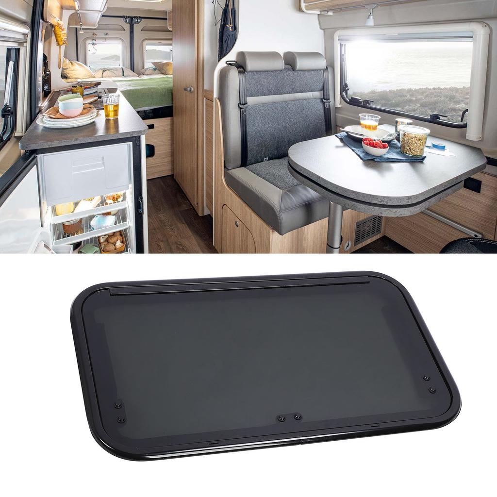28 X 16 Inch RV Window Aluminum Alloy Frame Tempered Glass Sun Blocking with Hydraulic Support Rod for Trailer Motorhome