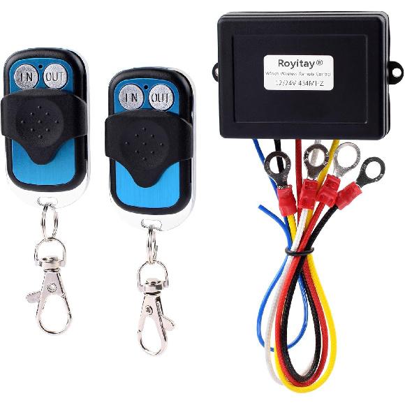 Wireless Winch Remote Control Kit For Car Truck Jeep ATV SUV 12V 24V Handset Recovery Winch Control Remote Electric Remote Control Waterproof Winches