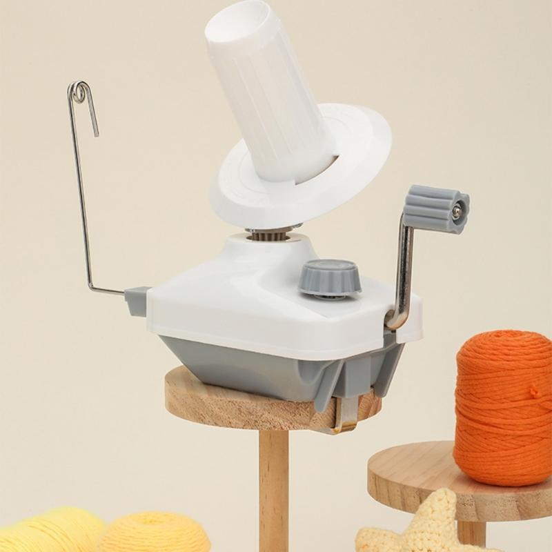 Hand Cranked Yarn Winder ABS Metal Yarn Winding Machine with Anti Slip Base for Knitting Enthusiasts Sewing Project