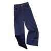 Spring/Summer New Plus Size Blue Jeans Wide Legs Women's Loose High Waist Retro Nine Point Straight Pants