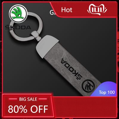 Car Sticker 2025 New Car Logo Keychain Key Ring Chain Pendant Gifts For Skoda Octavia Rapid Fabia Superb Kodiaq Scala Karoq Kami