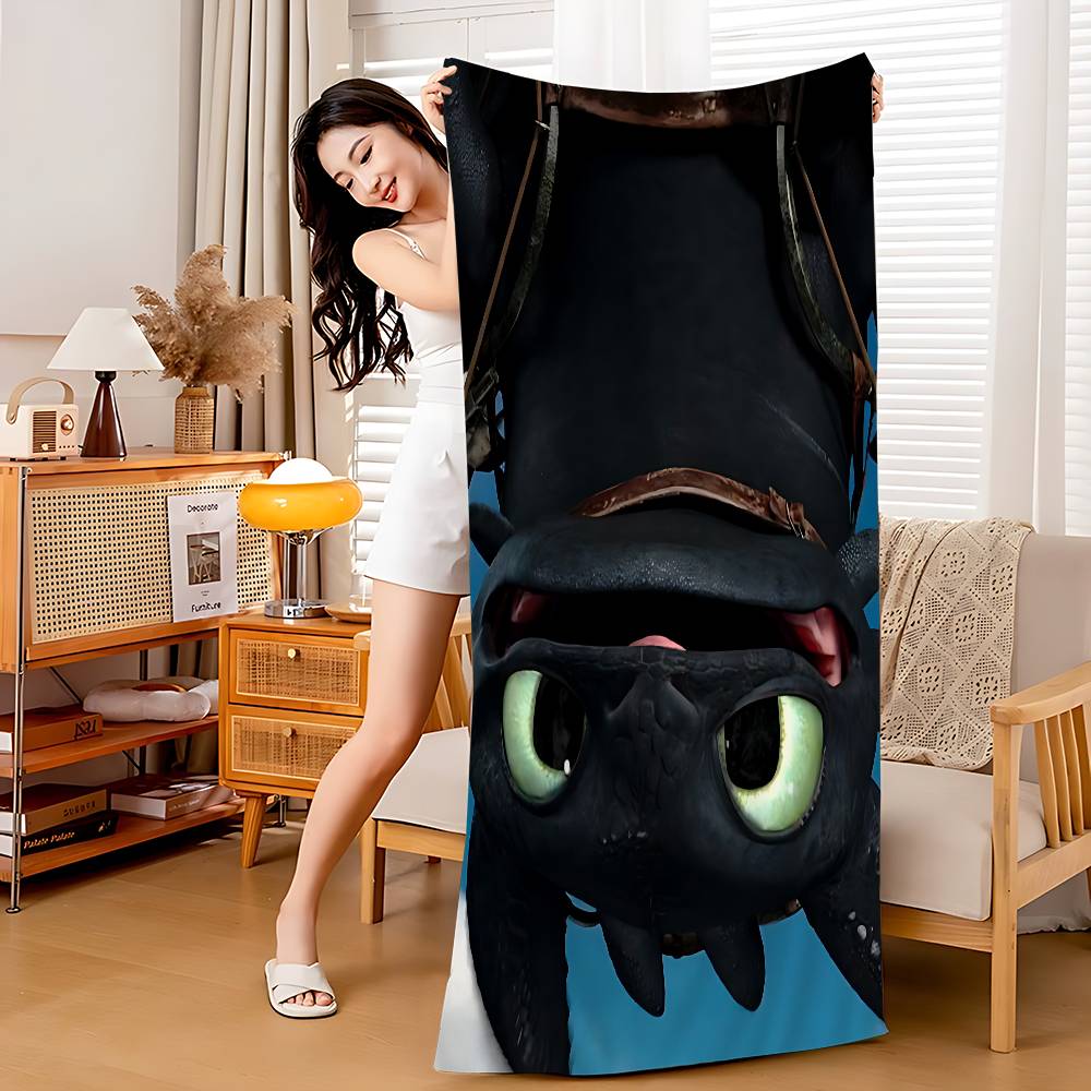 Adventure Film How To T-Trains Your D-Dragon Microfiber Beach Towel Absorbent Quick Yoga Swimming Resort Mountain Climbing Towel