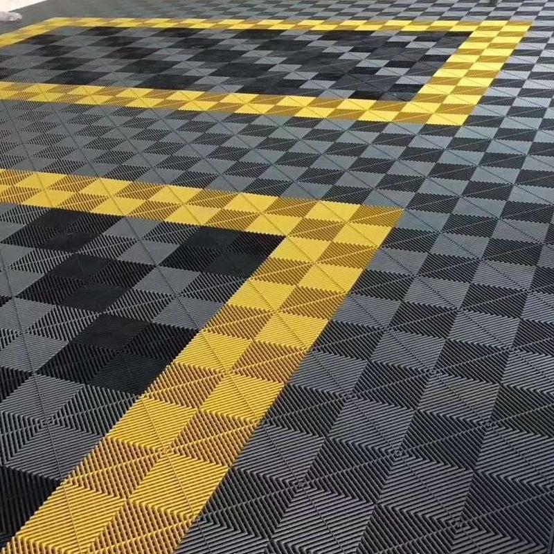 Bathroom Splicing Mats Grid Waterproof Suspension Kindergarten Sports Floor Car Wash Balcony Garden Swimming Pool Plastic Tile