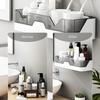 Easy Installation No Drill Bathroom Shelf Space Saving Durable Shower Organizer Wall Mounted Shampoo Holder Vanity