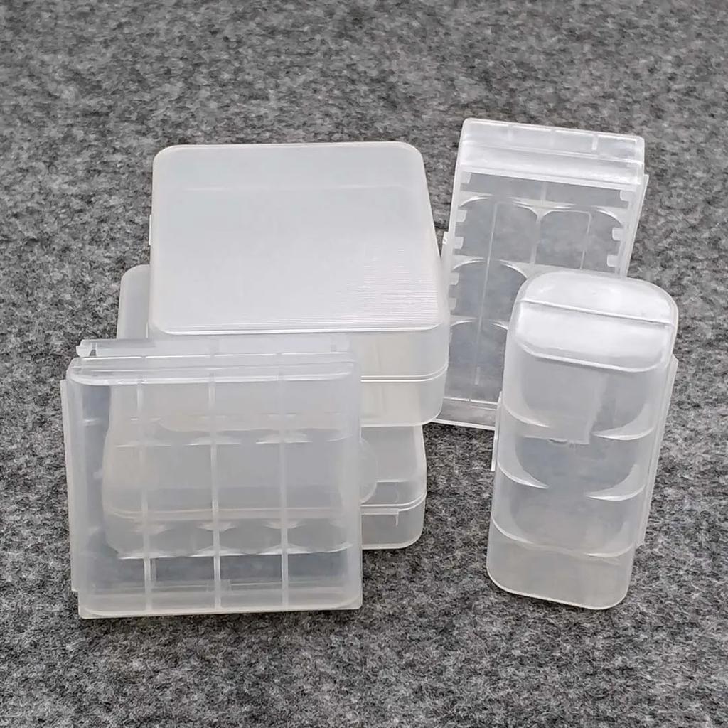 Robuste Aufbewahrungsbox für 26650 18650 Batterien Hartschalenhalter für 2/4 18650 4x AA 4xAAA Akku Powerbank Kunststoffgehäuse