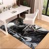 1PC Custom Name "Dragon's Fiery Roar" Theme Floor Mat Ideal for Living Room, Game Rooms, Office, Bedroom,Floor Mat Playful Design