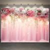 Floral Flower Wall Photoshoot Backdrop Wedding Bridal Shower Engagement Ceremony Party Photography Background Photo Studio Props