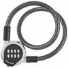 BRIDGESTONE Push-Pon Lock Bicycle Key Wire Lock Button Type Black Anti-Theft Security Diameter 10 X 600mm WL-PPL
