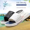 Fashion WOTTE Slippers Men Summber Room Shoes Men Bathroom Black Men Flip Flops Fashion Pool Mens Slides Soft Sole  Beach Slides Men