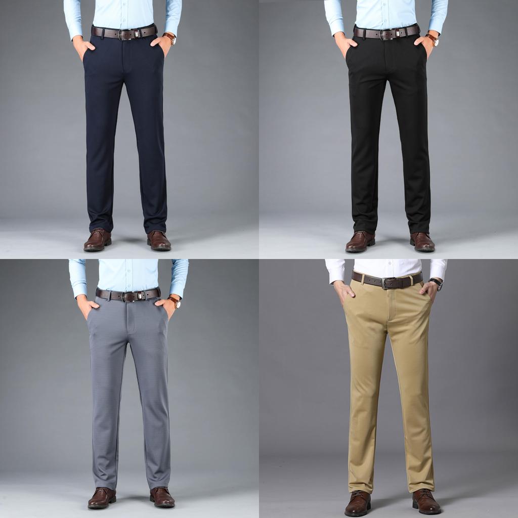 Casual Mens Summer Pants With High Elasticity For Business And Leisure Use