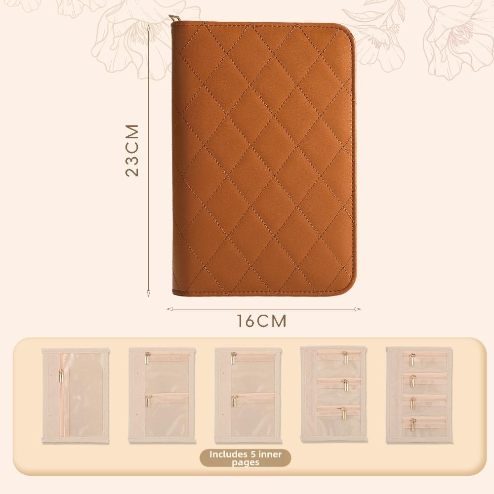 Detachable Pages Jewelry Storage Book Large Capacity Jewelry Organizer Bag Small Jewelry Storage