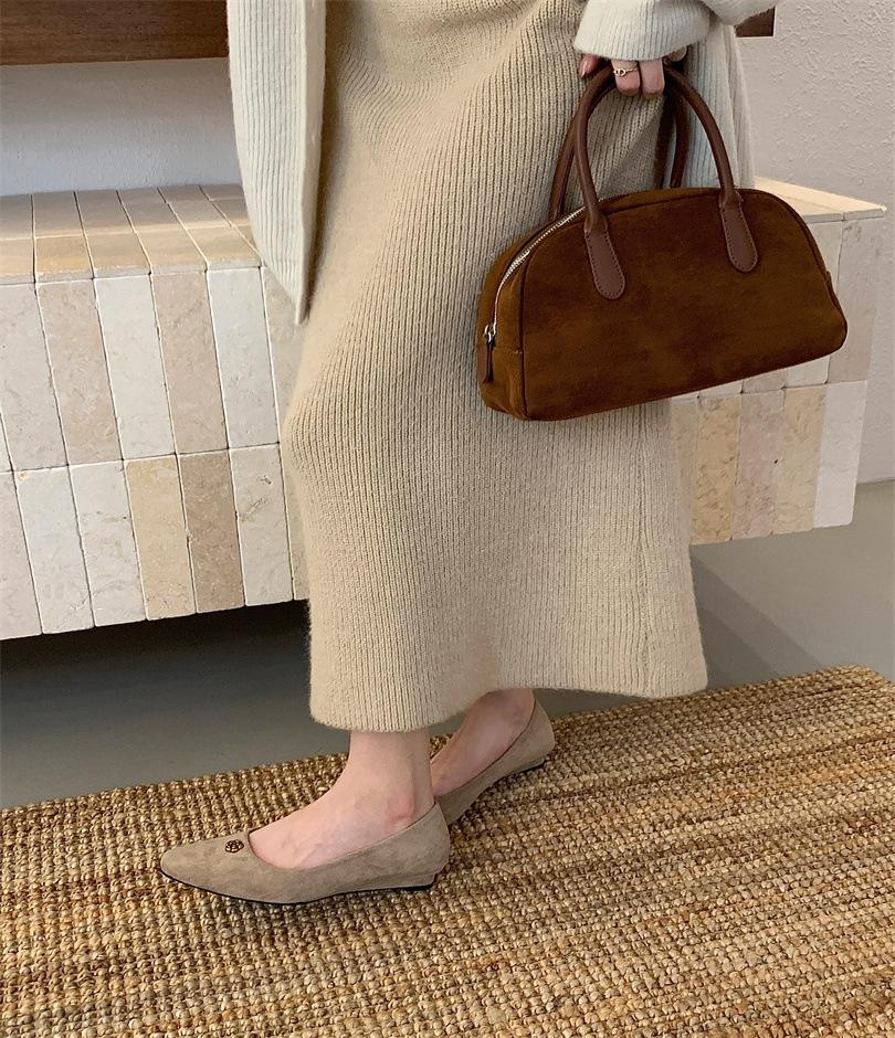 Retro Xiaoxiangfeng Single Shoes One-pedal Ladyshoes Commuter Shoes Women's Shoes