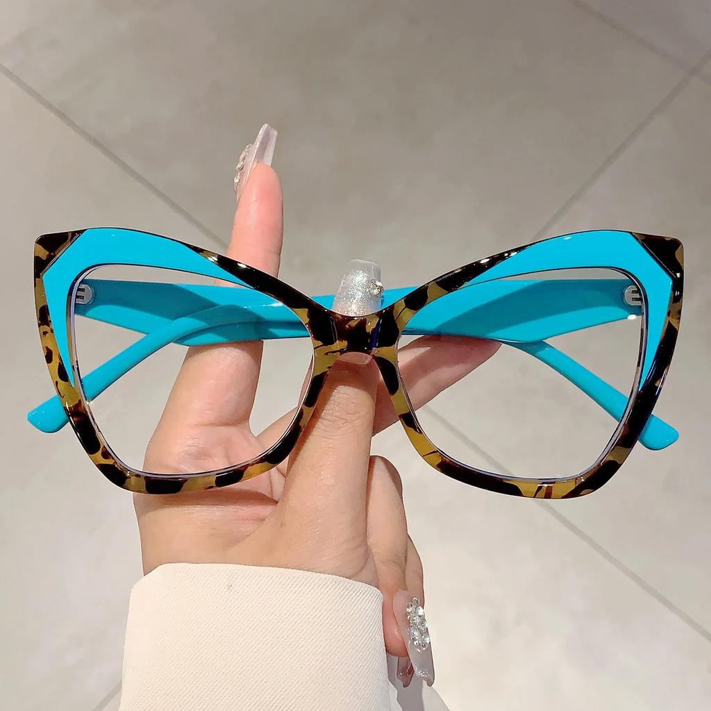 Vintage Anti Blue Light Blocking Butterfly  Glasses Women For Female Luxury Brand Designer Myopia Prescription Optical Frame