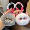Taschenanhänger Katze Plüsch Anhänger Felliger Plüschball Schlüsselanhänger Imitation Kaninchenfell Schlüsselanhänger Frauen Mädchen