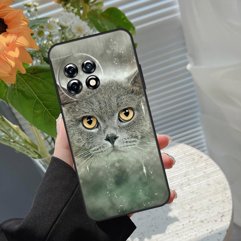 British Shorthair Cat Case For OnePlus 15R 15 13R 12R 10R 13 13T 12 11 10 10T 8T Nord CE 5 2 3 4 Lite N20 N30 Cover