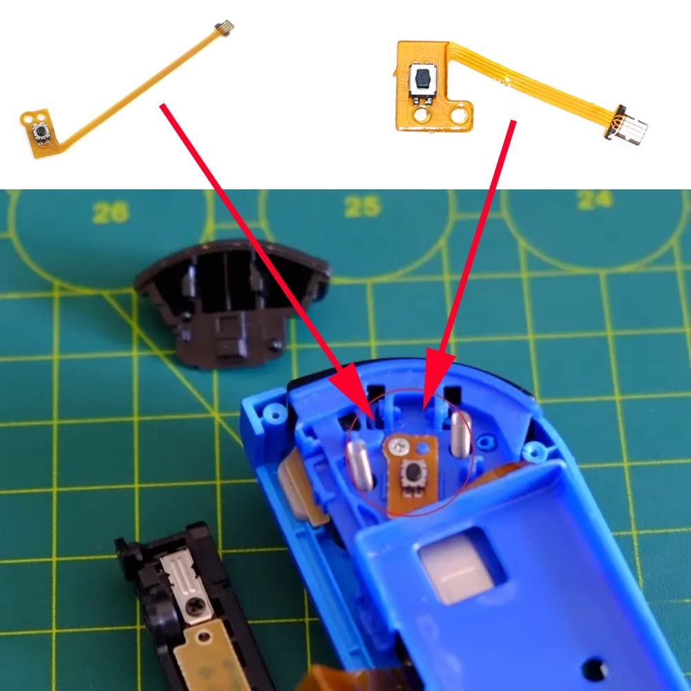 Godrii Replacement Parts NS Switch Compatible Switch Controller Compatible Nintendo ZR ZL Key Button Flex Cable 2 Sets Easy to Replace Joy-Con