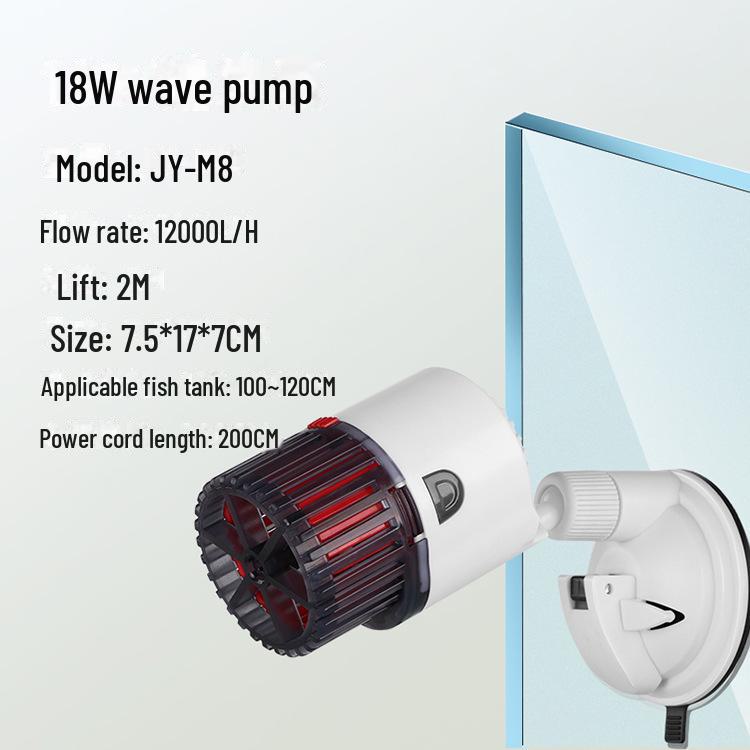 Pompe à Vagues d'Aquarium Silencieuse Jingye avec Ventouse Magnétique - Machine de Circulation de l'Eau et des Déchets pour Aquarium