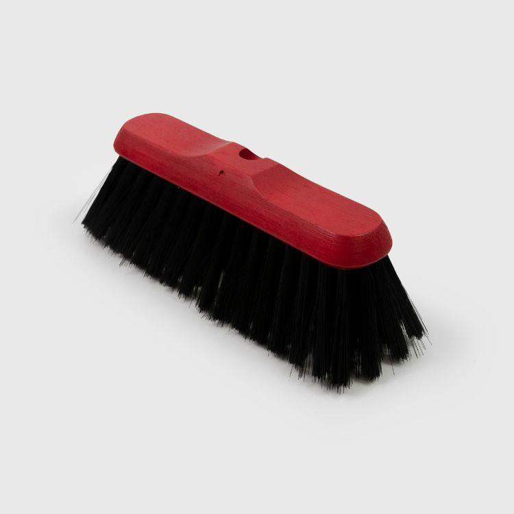 Head Only 11'' Red Synthetic Black Coco Soft Sweeping Broom Threaded