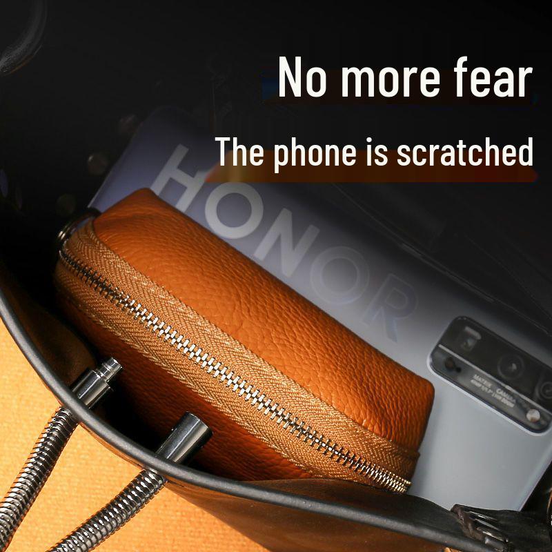 Universal Large Capacity Genuine Leather Key and Card Holder Wallet