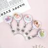 Cute Animal Retractable Badge Holder for Healthcare Workers60cm Extendable ID Card Reel with Secure Clip Puppy Design for Nurses