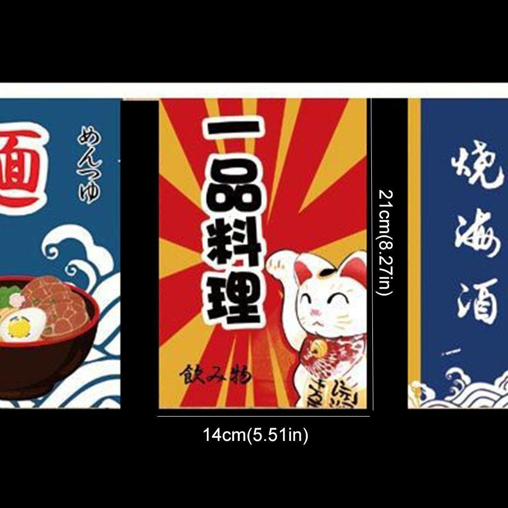 Hot Pot Sushi Japanese Hanging Flag Sashimi Ramen Cuisine Japan Bistro Decorative Banner Cultural Small Colored Flag Party