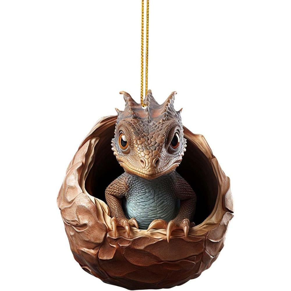 Dragon Egg Dragon Baby Egg Ornament 2D Acrylic Dragon Pendant  Rendering Atmosphere