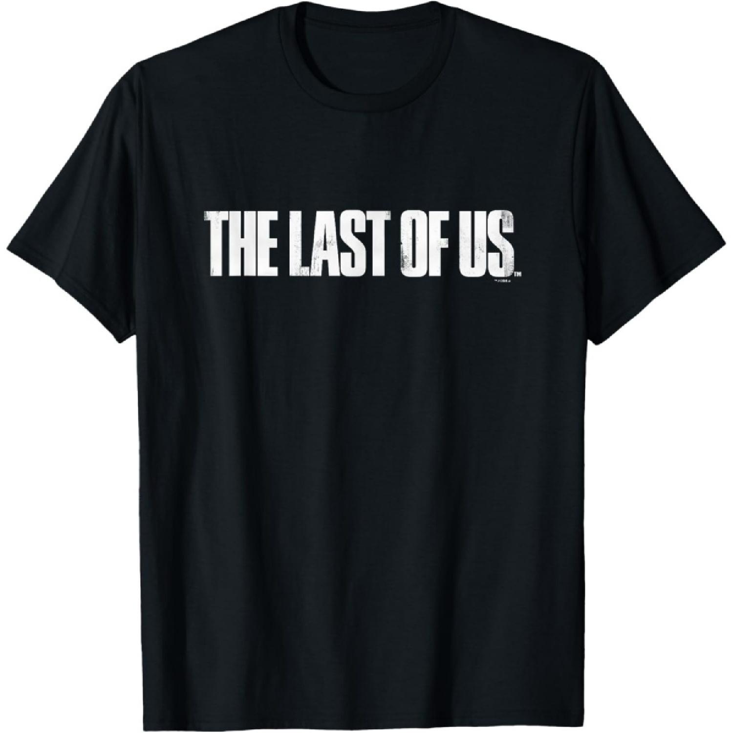 

Иконическая футболка The Last of Us с потертым логотипом на большой груди V2 S