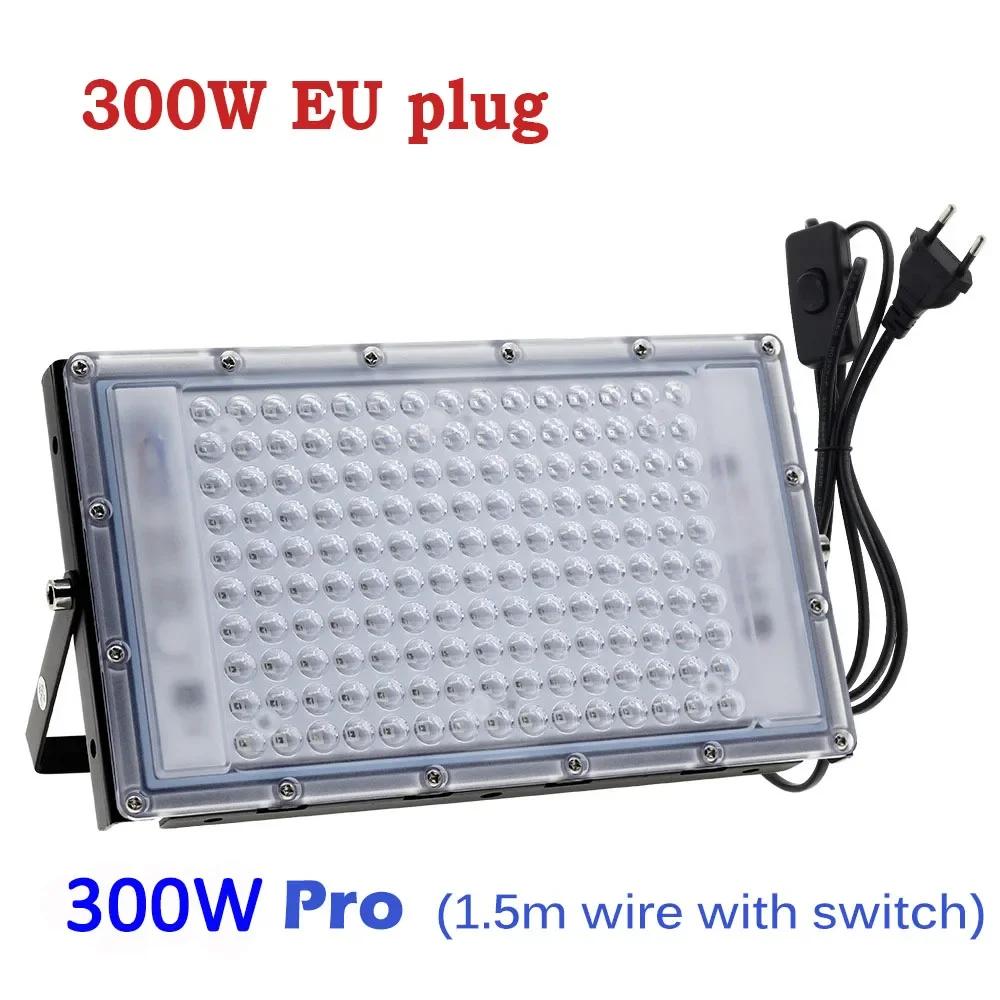 Latest 50/100/200/300W Floodlights 365nm UV Curing Light Fluorescent Party Stage Theater Purple Light LED Atmosphere Floodlight