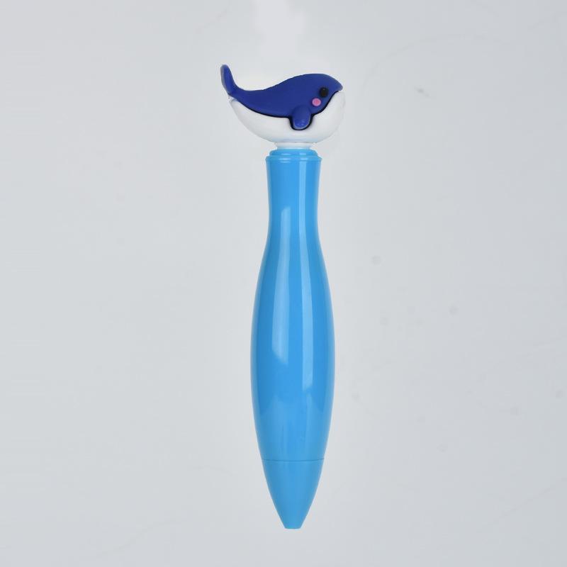 Mini Ocean Series Bowling Gel Pen - Cute Cartoon Clickable Pen for Primary Students