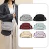 Women Lightweight Nylon Crossbody Bag Multi Pocket Casual Shoulder Bag Adjustable Strap Small Handbag for Daily
