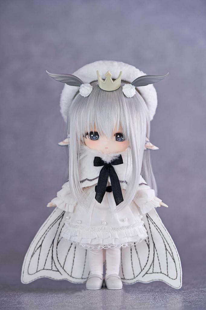 PICCODO ACTION DOLL x Hakubako Alice Mulberry Ash Set of 2 PVC POM ABS Fabric Resin Deformed Dolls (White & Leaf) & & & &