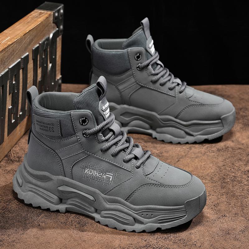 Punk Men's Boots Platform Motorcycle Sneakers British Style Chunky Shoes Man Cowboy Booties For Men Ankle boots Outdoor Sneakers