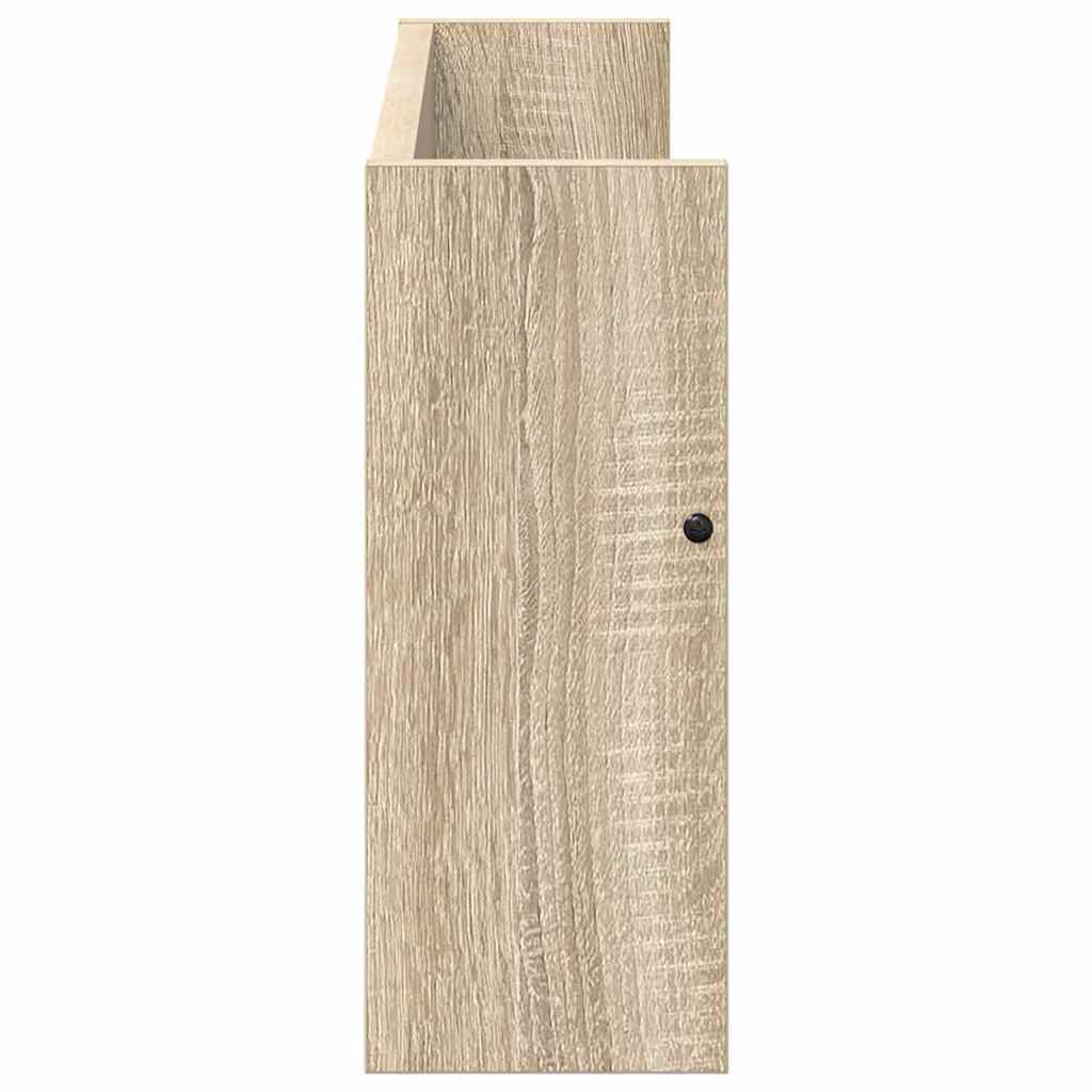 Magazine Shelf Sonoma Oak 60 x 12 x 30 cm Particleboard