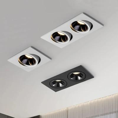 Lampada da soffitto a LED da incasso 24W 10W Faretti LED a testa singola/doppia CREE COB Faretto antiriflesso per casa, ufficio, negozio, interno
