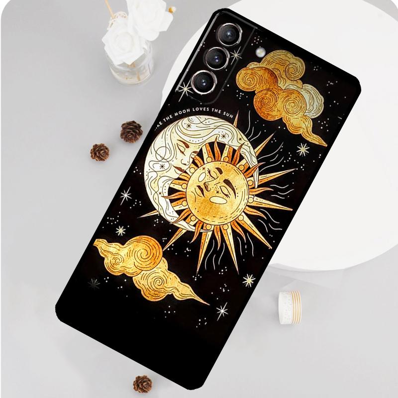 

Sun Moon Face Phone Case For Samsung Galaxy S25 S26 Ultra S20 S21 S22 S23 S24 S10 Plus S25 FE Funda Cover For Galaxy S10