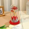 Valentine's Day Ornament Rose Table Creative Gold Foil Crown Night Light Mother's Day Gift Eternal Flower