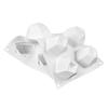 Stampo per mousse con 8 gemme incassate, stampo in silicone multilaterale per cubo di Rubik, stampo per cioccolato