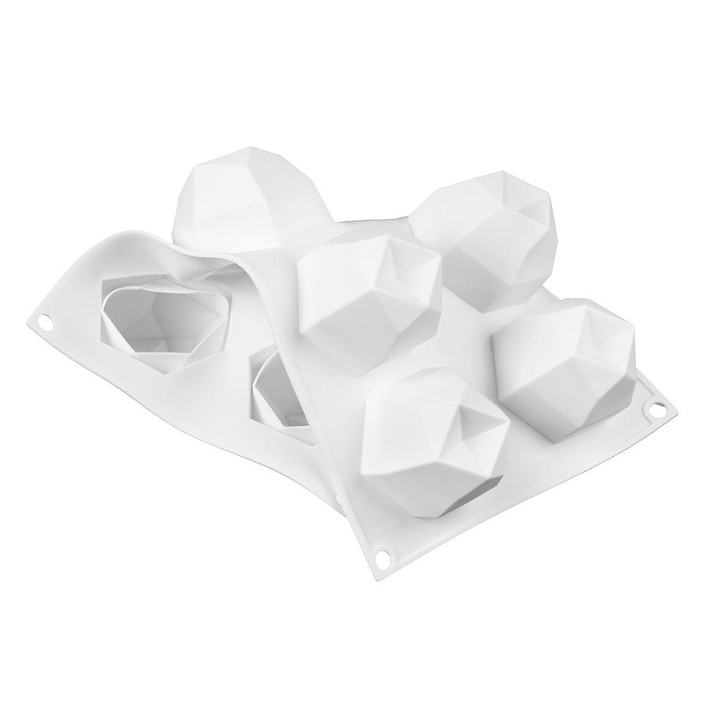 Stampo per mousse con 8 gemme incassate, stampo in silicone multilaterale per cubo di Rubik, stampo per cioccolato