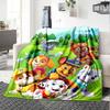 Paw Patrol Adventure Gift Customizable Blanket Personalized Text Ultra Soft Throw For Sofa Couch Office Bed Picnics For All Occasions Digital Print