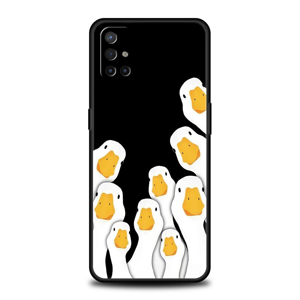 Phone Case For OnePlus 11 10 9 Pro 9T 12R 10R 9R 9RT 10T 8T 8 7 6T 7T Nord 2T CE 2 5G N200 N10 N100 Soft Silicone Cover Duck Art