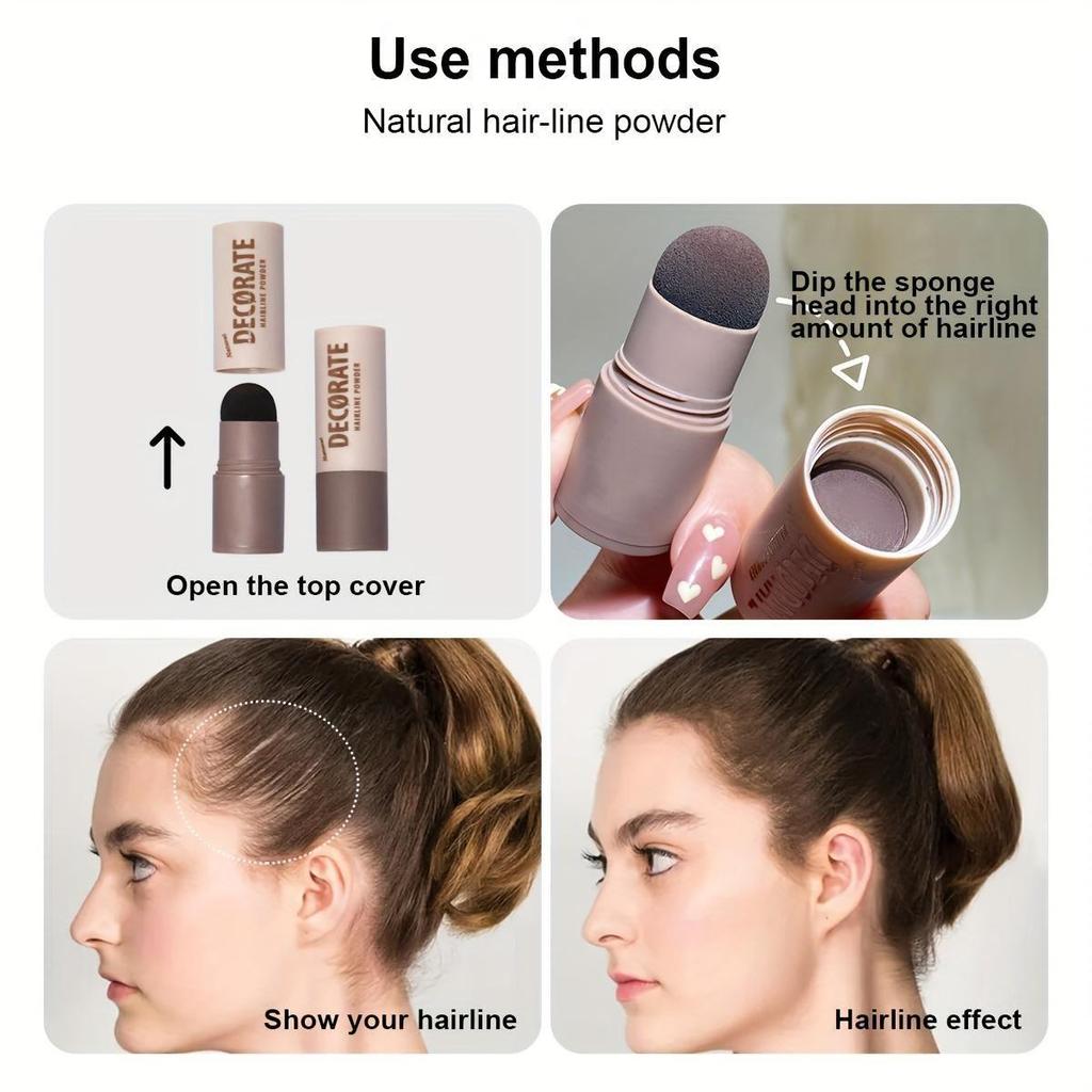 Natural Hairline Modification Powder, Contouring Powder, Shadow Modification and Filling Forehead Hairline Artifact