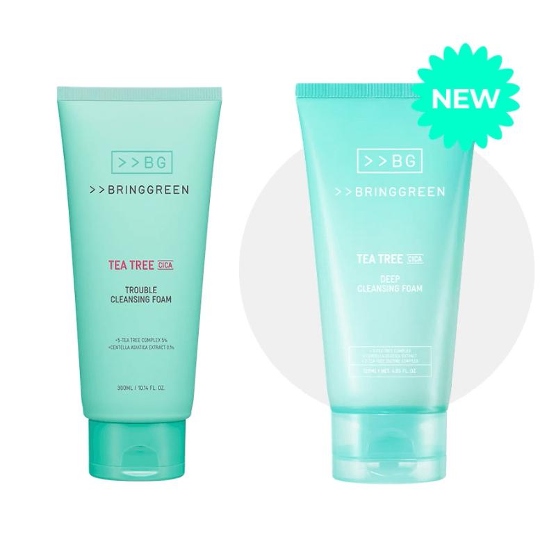 BRING GREEN Tea Tree Cica Deep Cleansing Foam 120ml