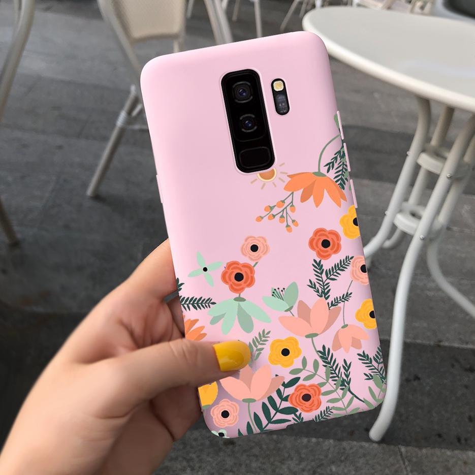 For Samsung Galaxy S9 Plus Case S9+ G965F Cute Candy Painted Fundas Matte Cover For Samsung S9 S9+ S 9 Plus Phone Case Soft Bags