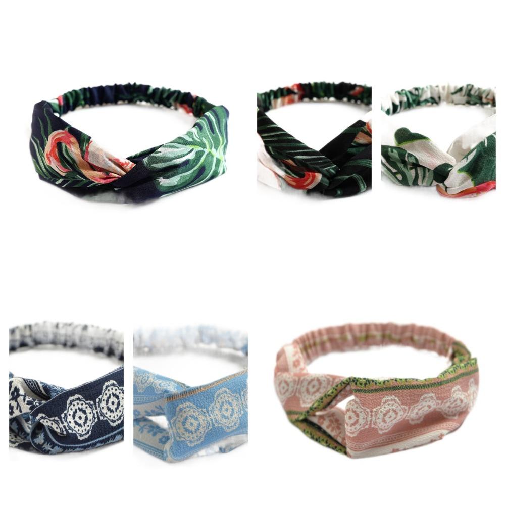 

Bohemian Hairband Chiffon Print Headwrap New Style Yoga Hair Band Running Hiking