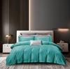 50S Pure Cotton Sateen Solid Color Brocade Fabric Duvet Cover & Bed Sheet Hotel Collection