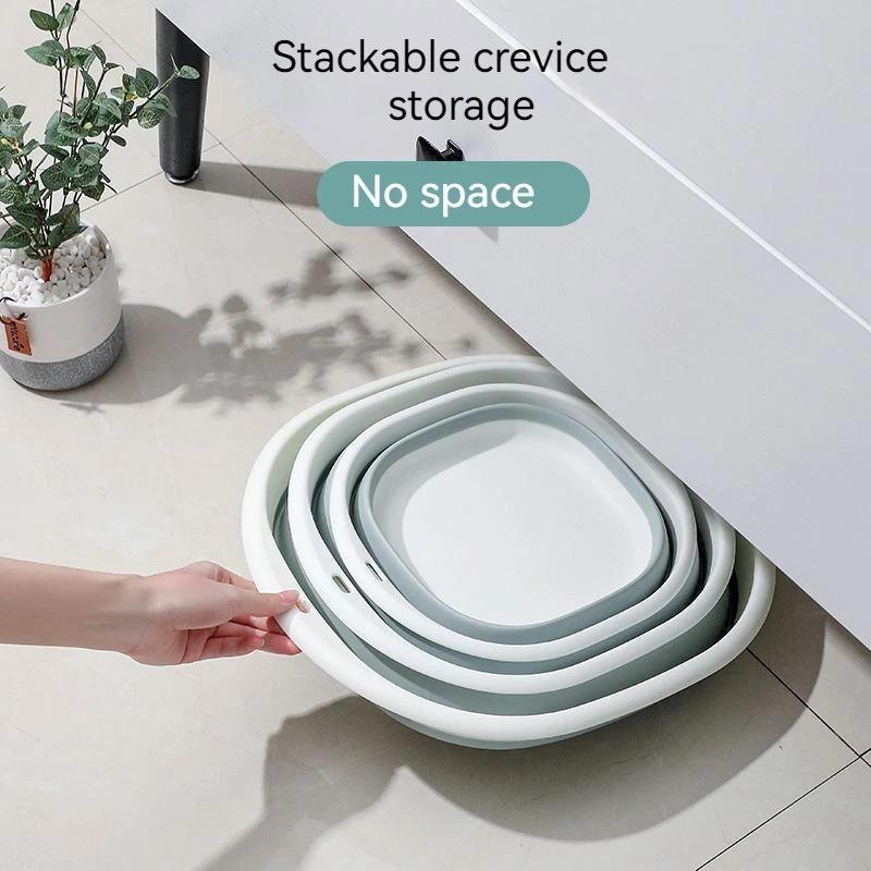 Faltbares Becken Tragbar Studentenwohnheim Baby Erwachsene Schwangere Frauen Reisebecken Badezimmer Küchenzubehör Waschbecken Faltbar