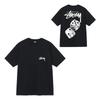 Camiseta de Algodón Streetwear para Hombre y Mujer Corte Holgado Manga Corta Camiseta Gráfica Casual Unisex Cuello Redondo