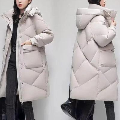 New Winter Women Parka Hooded Jackets Thicken Warm Cotton-padded Puffer Coats Casual Long Parkas Clothes Loose Outerwear