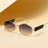 Vintage Women Small Cat Eye Sunglasses Fashion Women'S Angular Shape Sun Glasses Metal  Male Circular Eyeglasses