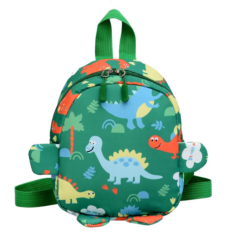 2026 Cute Dinosaur Kids Backpack: Playful Cartoon Double Shoulder Bag for Kindergarten & Primary School Boys and Girls